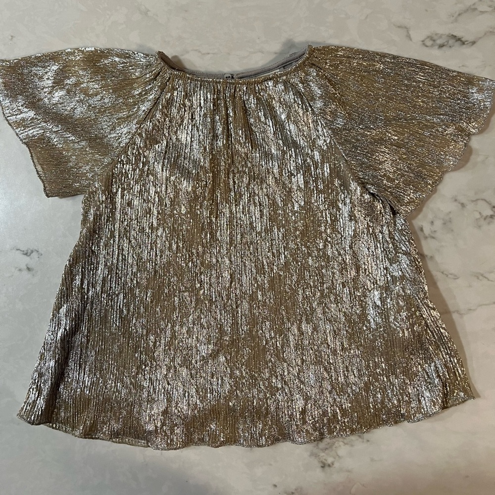 Zara Kids collection Girls Shiny Top